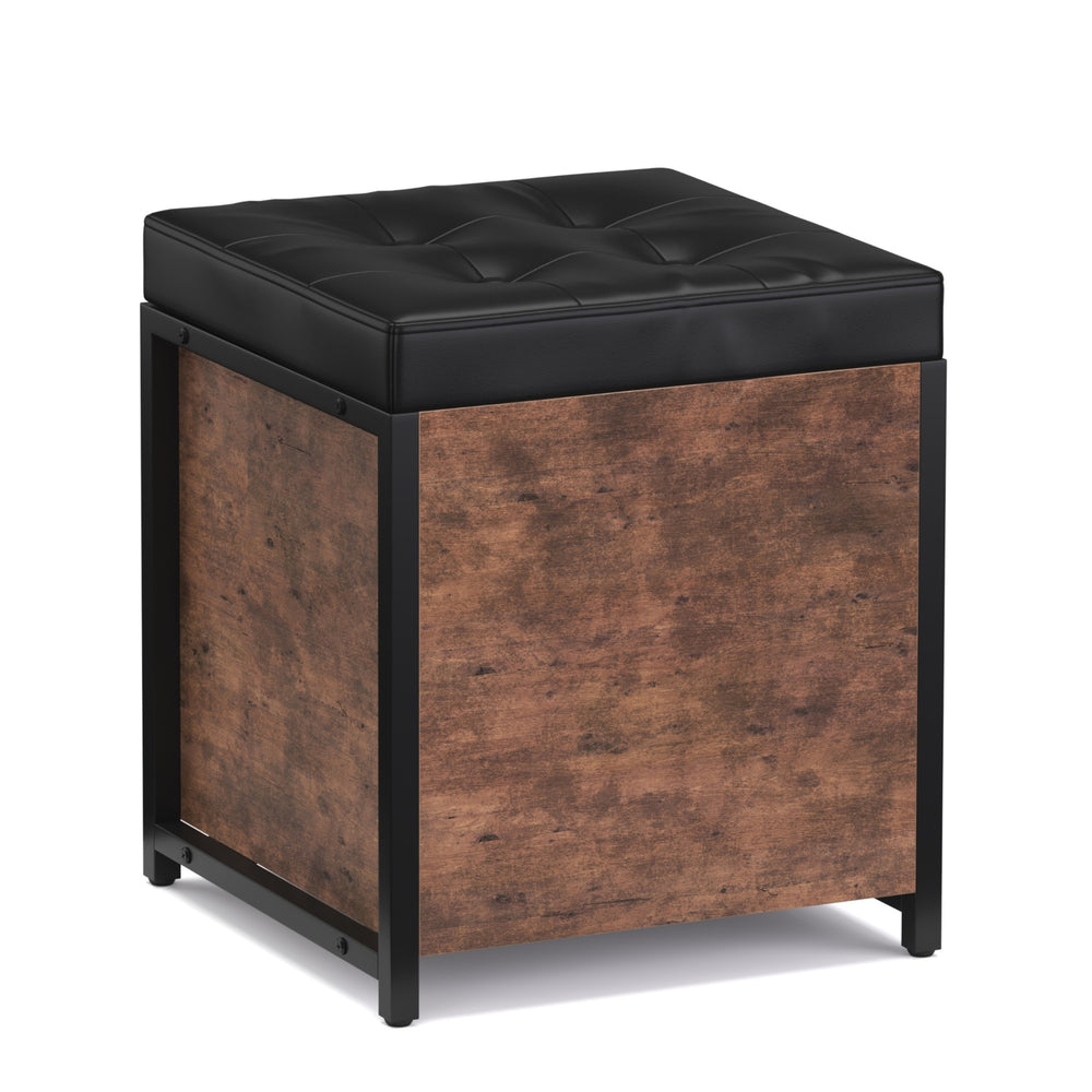 Baule vintage in pelle BONITA 40 x 50 x 40 cm