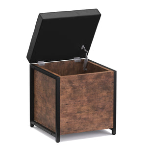 Baule vintage in pelle BONITA 40 x 50 x 40 cm