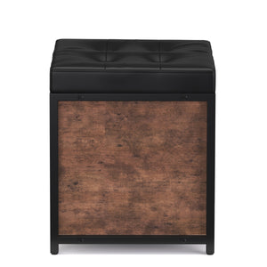 Baule vintage in pelle BONITA 40 x 50 x 40 cm