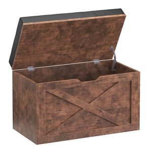Baule vintage in pelle BONITA 76 x 48 x 40 cm