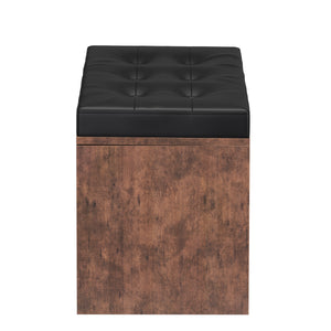 Baule vintage in pelle BONITA 76 x 48 x 40 cm