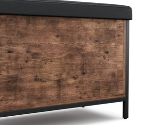 Truhe multifunktional Leder Vintage BONITA