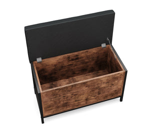 Truhe multifunktional Leder Vintage BONITA