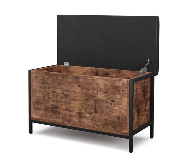 Truhe multifunktional Leder Vintage BONITA