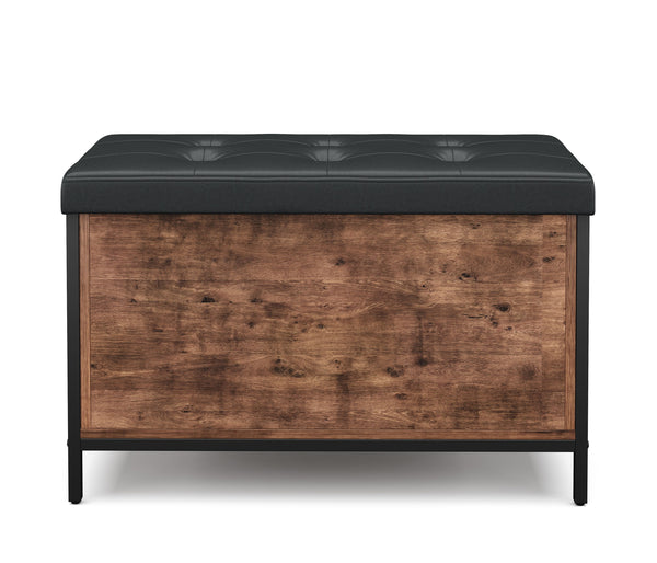 Truhe multifunktional Leder Vintage BONITA