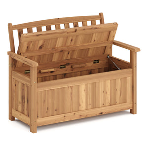 Panca contenitore in legno ROSALIA 120 cm naturale