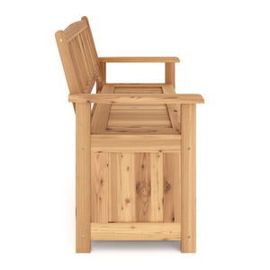 Panca contenitore in legno ROSALIA 120 cm naturale