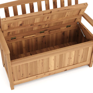 Panca contenitore in legno ROSALIA 120 cm naturale