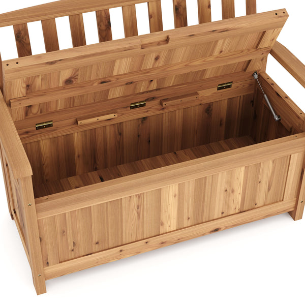Panca contenitore in legno ROSALIA 120 cm naturale