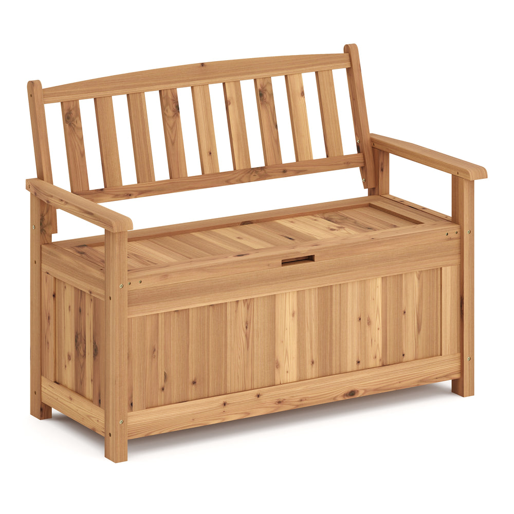 Panca contenitore in legno ROSALIA 120 cm naturale
