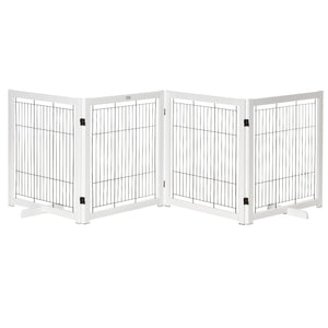 Türschutzgitter Holz Absperrgitter für Hunde 305x35.5x82cm