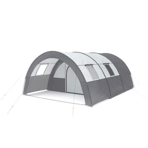 Tunnel tent for 4-6 people, grey
