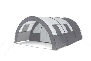 Tunnel tent for 4-6 people, grey