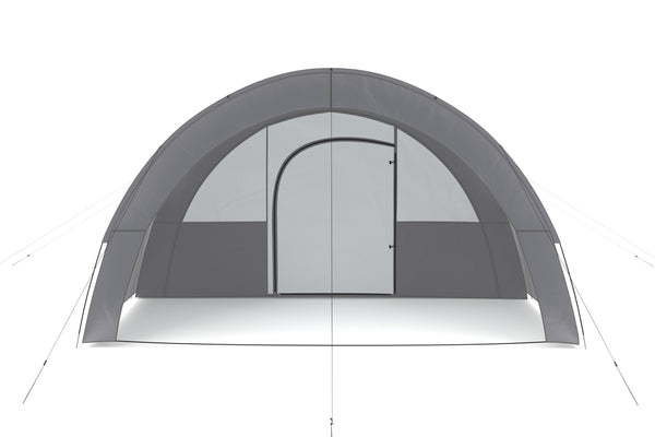 Tunnel tent for 4-6 people, grey
