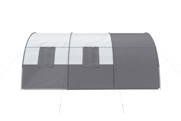 Tunnel tent for 4-6 people, grey