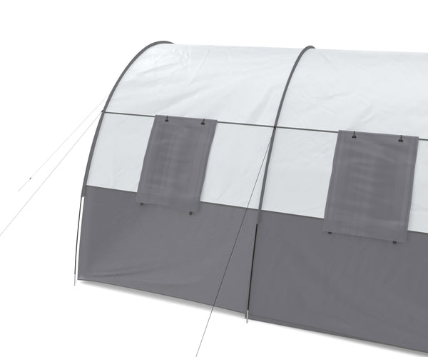 Tunnel tent for 4-6 people, grey