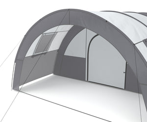 Tunnel tent for 4-6 people, grey