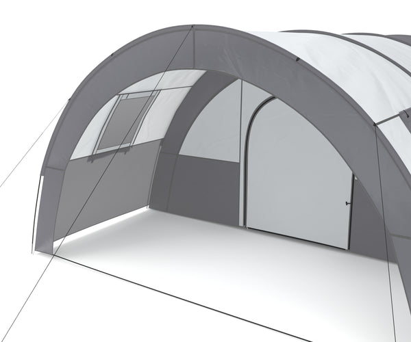 Tunnel tent for 4-6 people, grey