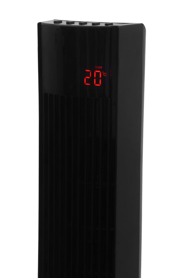 Turmventilator 117 cm schwarz
