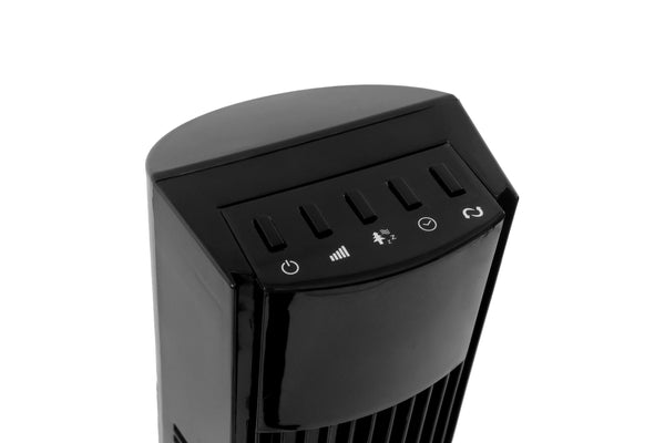 Turmventilator 117 cm schwarz