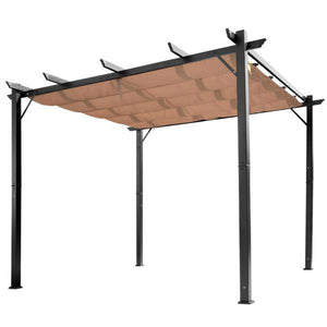 Pavillon Pergola mit einstellbarem Stoffdach 300 cm x 400 cm x 223 cm
