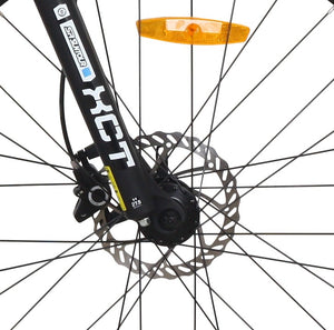TOTEM vollgefedertes Mountainbike, schwarz/gelb - Rahmen: 46cm