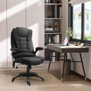 Massagesessel Chefsessel mit Massagefunktion Bürostuhl schwarz