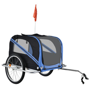 Veloanhänger Hundeanhänger blau