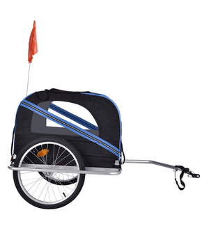 Veloanhänger Hundeanhänger blau