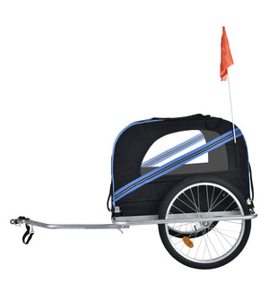Veloanhänger Hundeanhänger blau