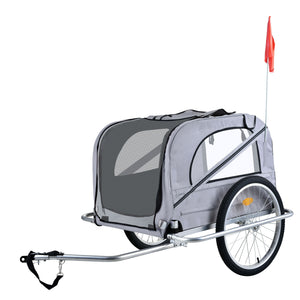 Veloanhänger Hundeanhänger grau