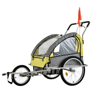 Veloanhänger & Jogger 2in1 gelb