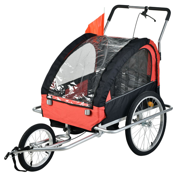 Veloanhänger & Jogger 2in1 rot