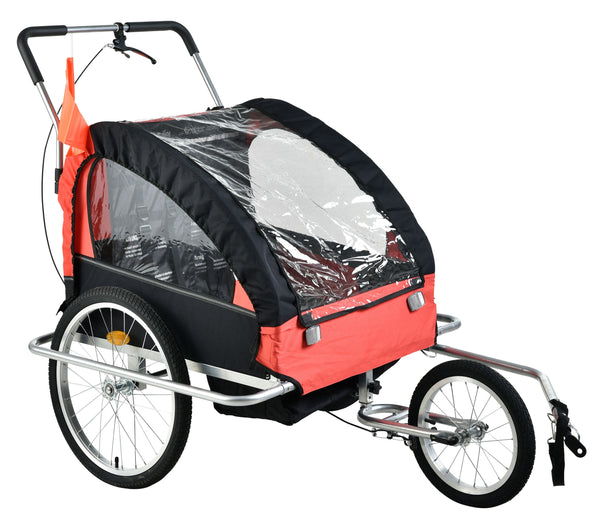 Veloanhänger & Jogger 2in1 rot