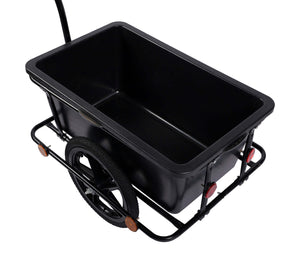 Veloanhänger mit Box schwarz