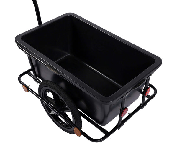 Veloanhänger mit Box schwarz