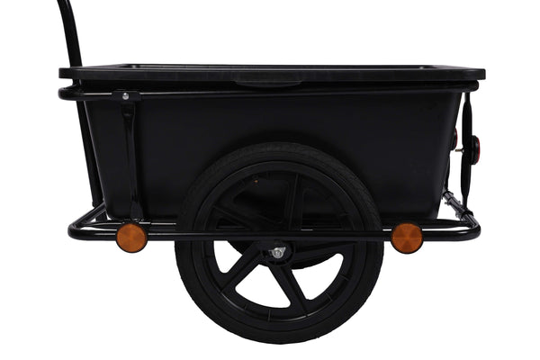 Veloanhänger mit Box schwarz