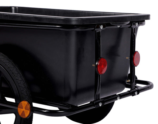 Veloanhänger mit Box schwarz