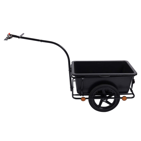 Veloanhänger mit Box schwarz