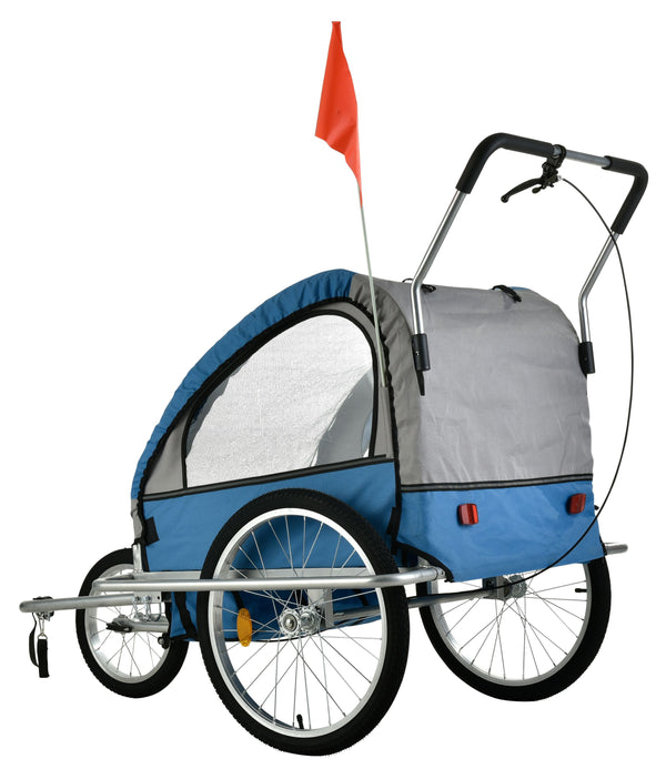 Veloanhänger & Jogger 2in1 blau