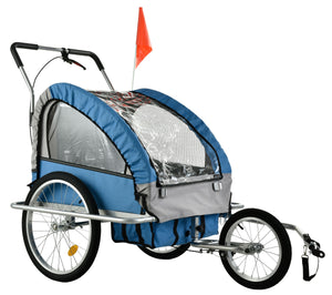 Veloanhänger & Jogger 2in1 blau