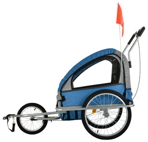 Veloanhänger & Jogger 2in1 blau