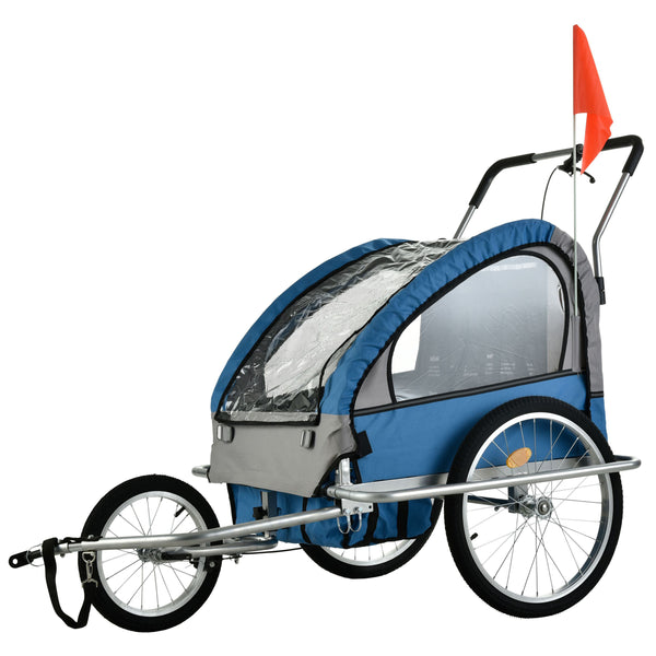 Veloanhänger & Jogger 2in1 blau