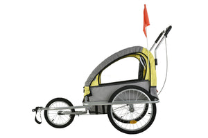 Veloanhänger & Jogger 2in1 gelb