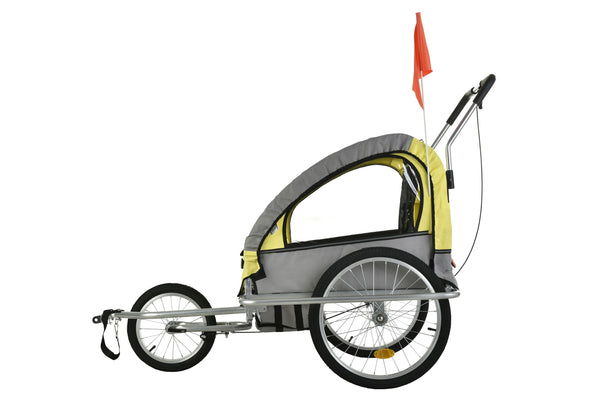 Veloanhänger & Jogger 2in1 gelb