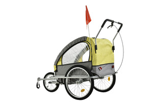 Veloanhänger & Jogger 2in1 gelb