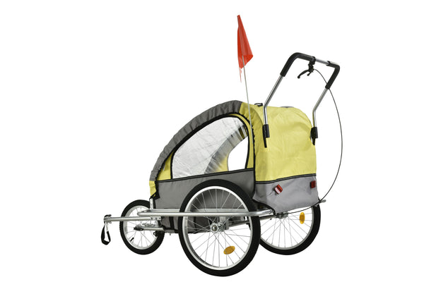 Veloanhänger & Jogger 2in1 gelb