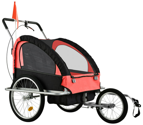 Veloanhänger & Jogger 2in1 rot
