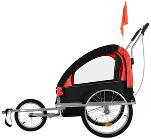 Veloanhänger & Jogger 2in1 rot