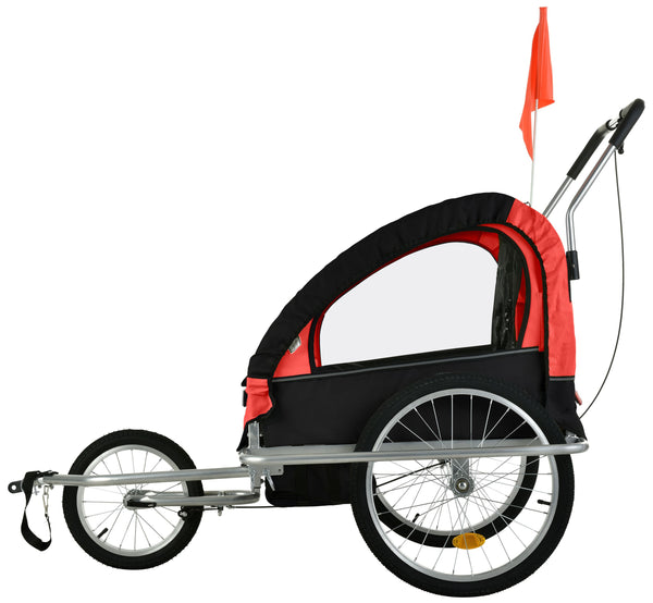 Veloanhänger & Jogger 2in1 rot